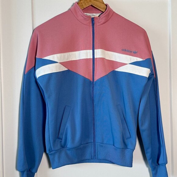 adidas Originals Tops - Women's Adidas Vintage 80's Zip-up Track Jacket - Size S